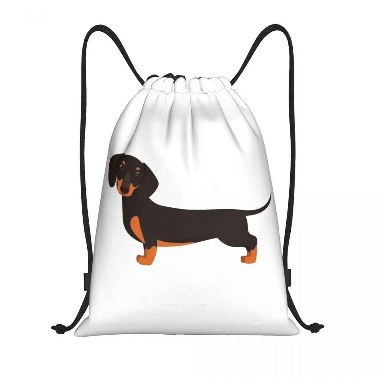

Dachshund Pattern Art Backpacks Portable Drawstring Bundle Pocket Storage Bag Book Bags for Man Woman School