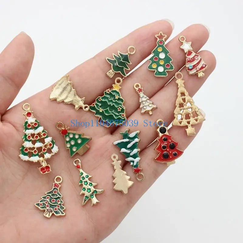 5ASD Christmas Monamel Charms DIY Making Making Charms Christmas Tree Charm