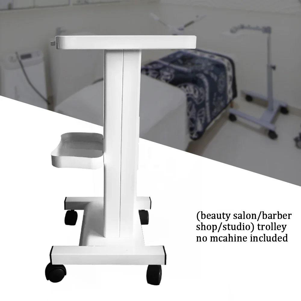 

3 Tiers Beauty Salon Rolling Organizer Stand Trolley Steel for Cavitation Machine Cart for Home & Salon Use