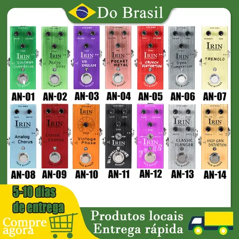 IRIN Electric Guitar Effect Pedal Delay Distortion Fuzz Dream Chorus Overdrive Effects True Bypass Pedal Guitar Accessories