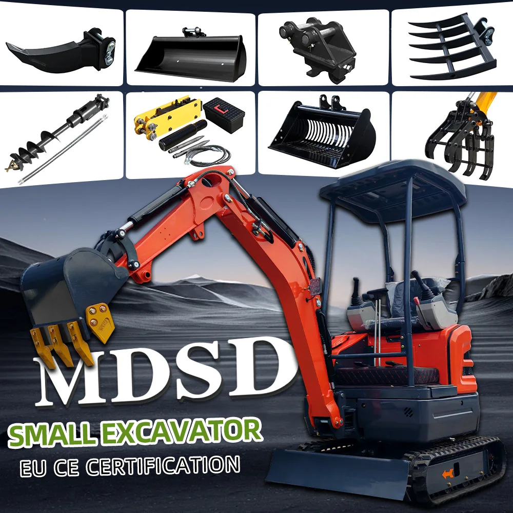 حفار صغير مع المرفقات حفارة زراعية صغيرة مع الزاحف Ce Epa Euro 5 حفارة صغيرة متعددة الوظائف عالية الجودة