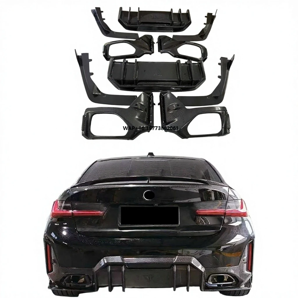 

For 3 Series G20 G21 G28 LCI 2023-2025 Perfectly Adapts to the FD-style Carbon Fiber Rear Diffuser