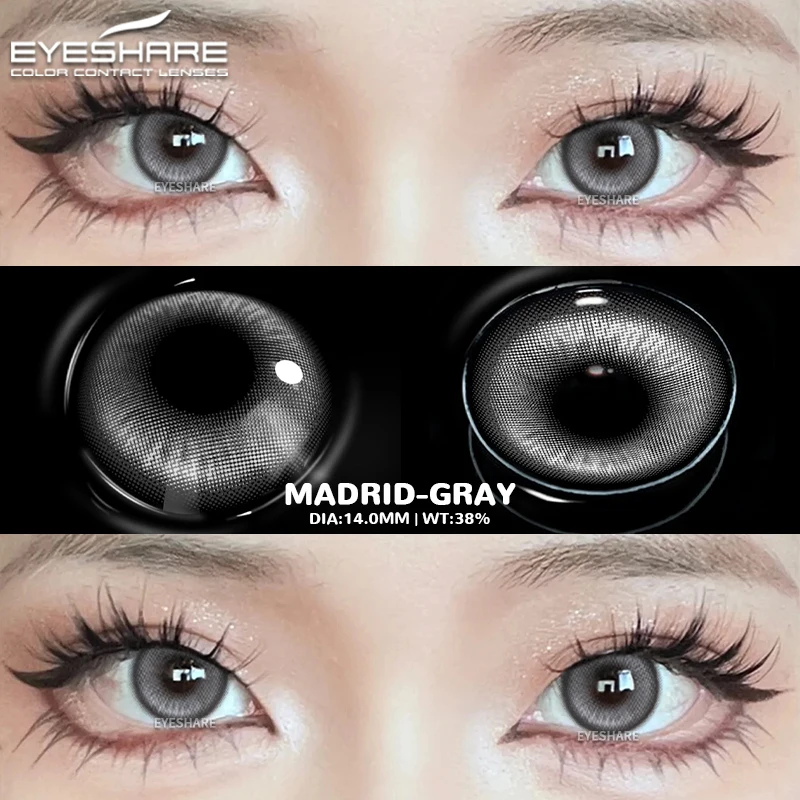 EYESHARE Cosplay Weiß Farbige Kontaktlinsen 2 stücke Crazy Red Kontaktlinsen Anime Schwarz Augenlinsen Halloween Schönheit Make-Up Objektiv