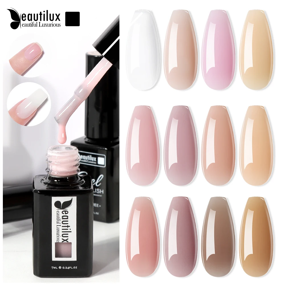 Beautilux HEMA Free Builder Nail Gel In Bottle 7ml Soak Off UV LED Construction Gel Varnish Lacquer for Nail Extension