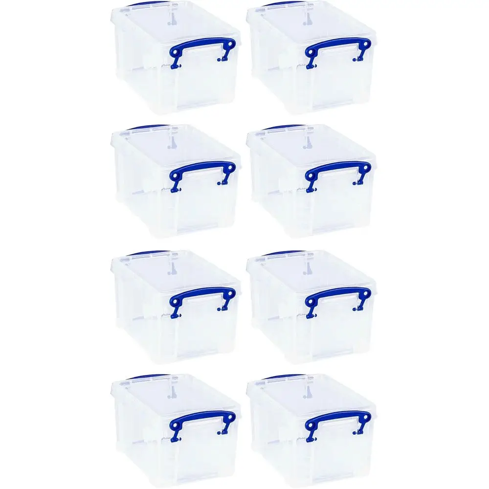 

Набор из 8 прозрачных контейнеров для хранения объемом 1,6 л с защелкивающейся крышкой и замком-клипсой