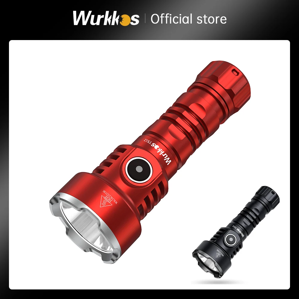 Wurkkos TS12 Mini 14500 linterna EDC recargable 1050LM tiro 432M SFT25R LED IP68 antorcha trasera magnética impermeable con bisel