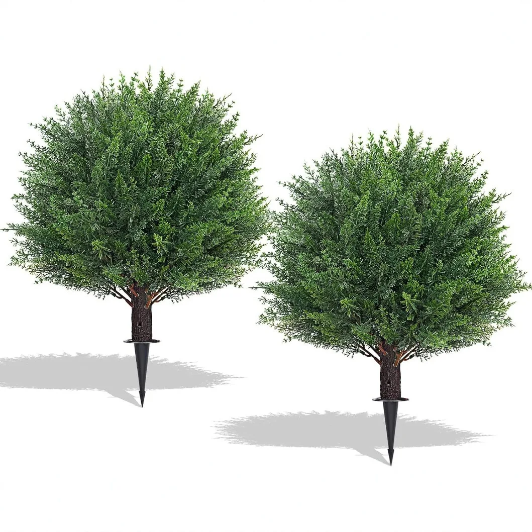 

Simulation cypress plant detachable ground plug small cypress green plant craft outdoor garden home decoration
