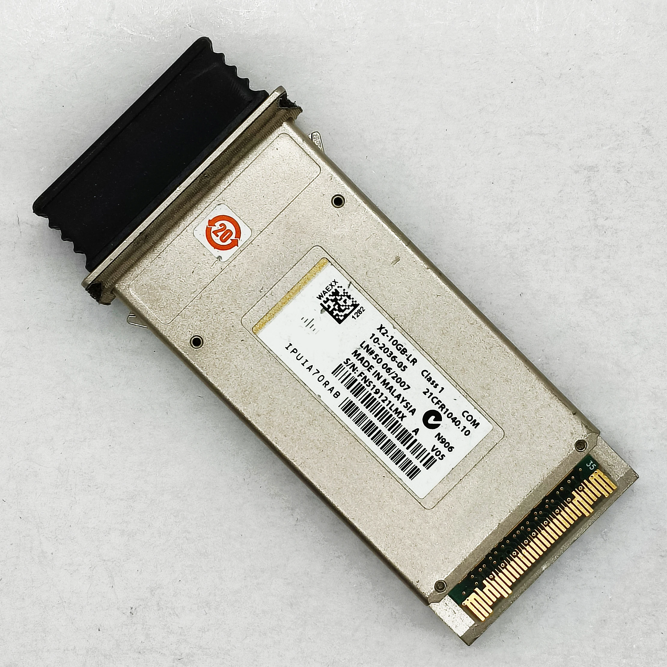 Подлинный для Cisco X2-10GB-LR COM 10-2036-05 ipuia70раб нм 10 км, двойной бывший в употреблении оптический модуль трансивера SC