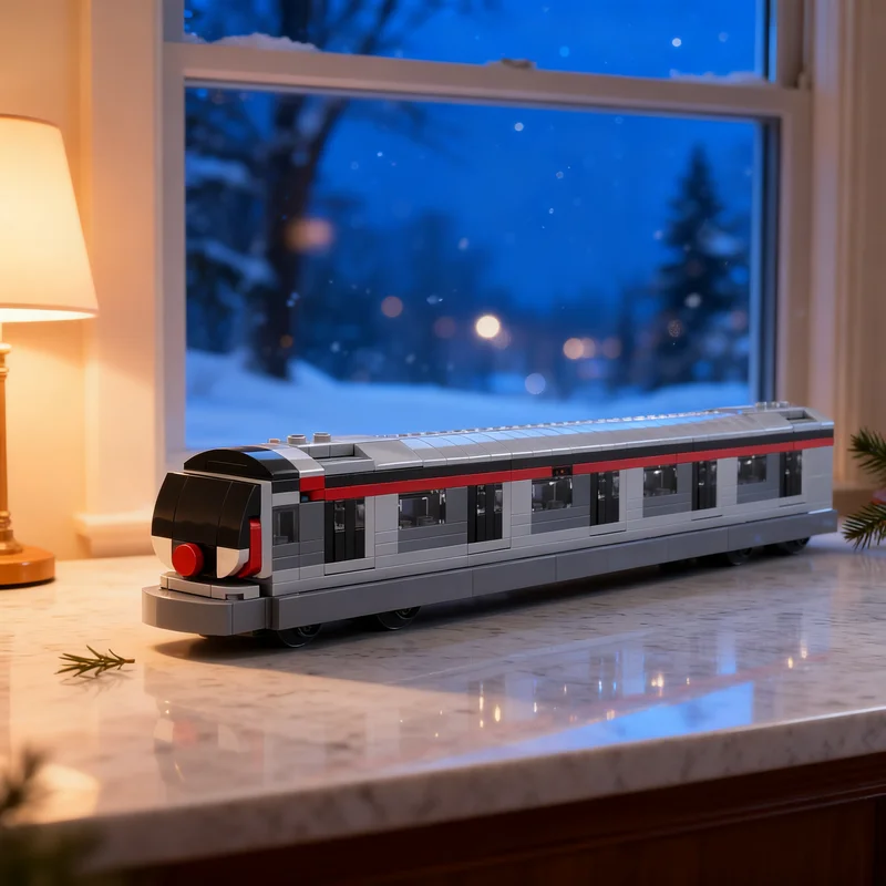 343pcs MOC MTR Hyundai Rotem EMU R-Train D Car Model Building Blocks Christmas Gift Construction Toy Education 3D Collection