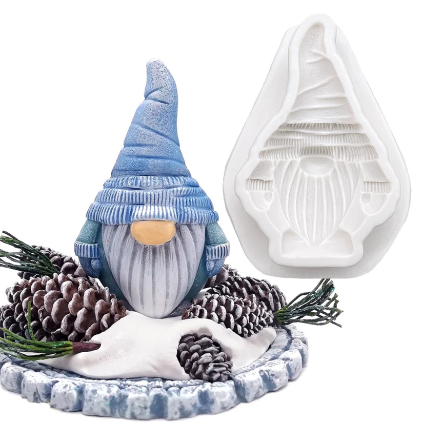Gnomes Christmas Thanksgiving Day Silicone Sugarcraft Mold Cupcake Baking Mould Fondant Cake Decorating Tools