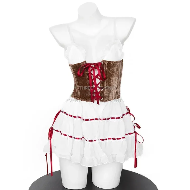 

Fairy Tale Little Red Riding Hood Stage Performance Costumes Plays Costume Medieval Women Dress Hooded Cloak Cosplay