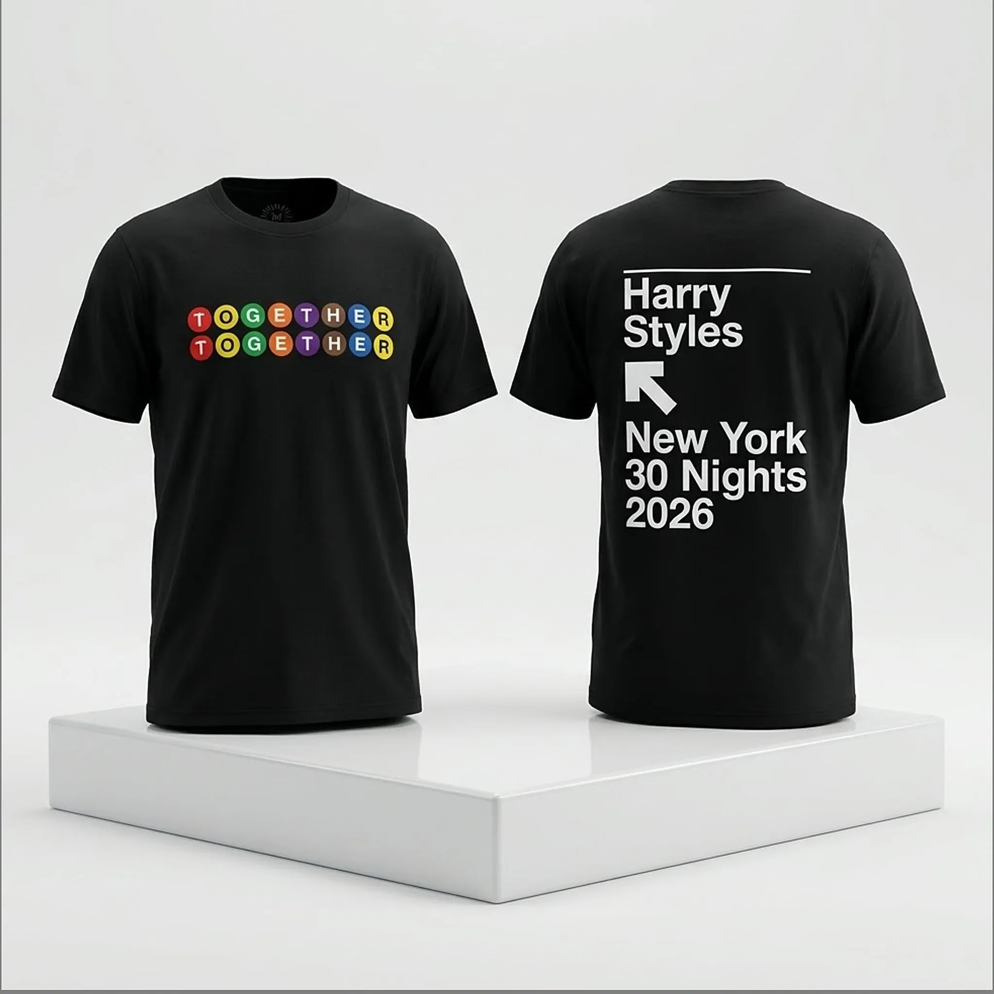 Harry Styles New York Together Concert Graphic Tee T Shirt Men's Women's Unisex Cotton Vintage Cool Oversize Short Sleeve Top