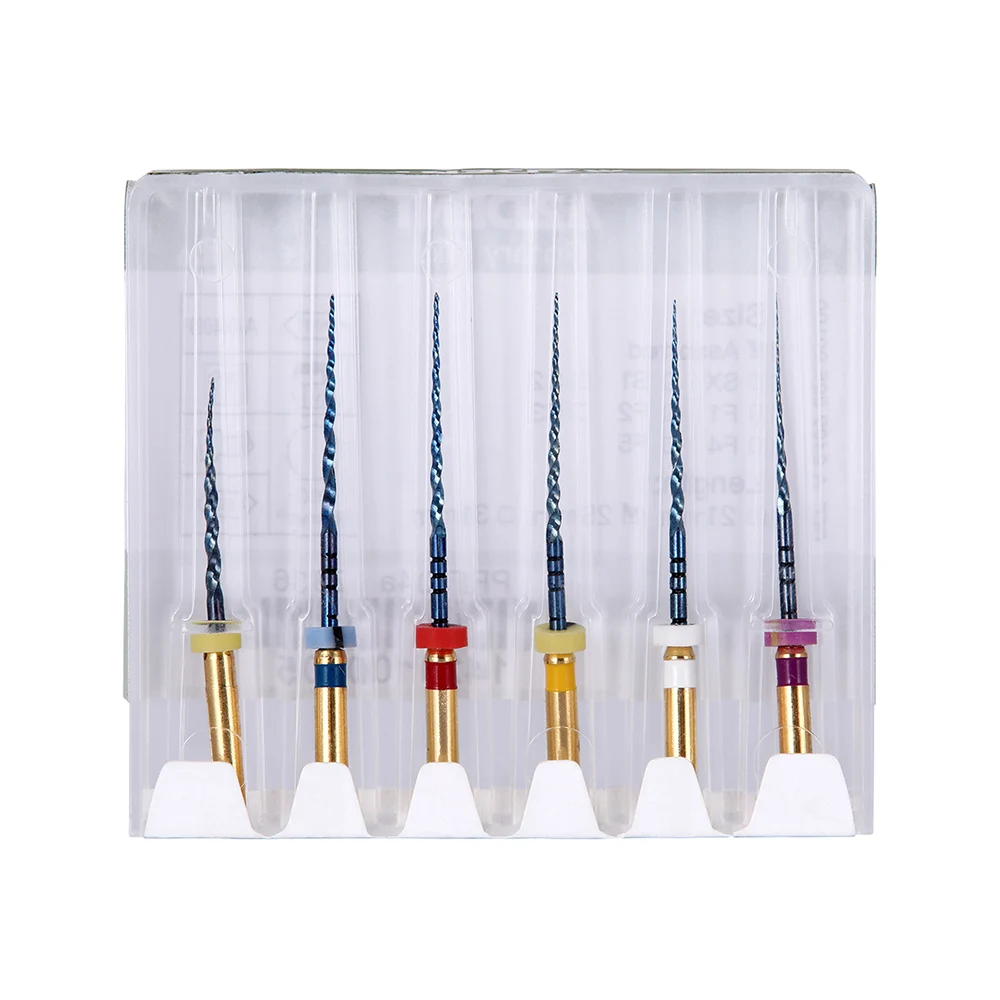 5 Boxen AZDENT Dental Wurzelkanalfeilen Motorbetriebene NiTi Super Rotary Wärmeaktivierte Endodontische 25mm SX-F3 Zahnärztliche Instrumente – Detail 2