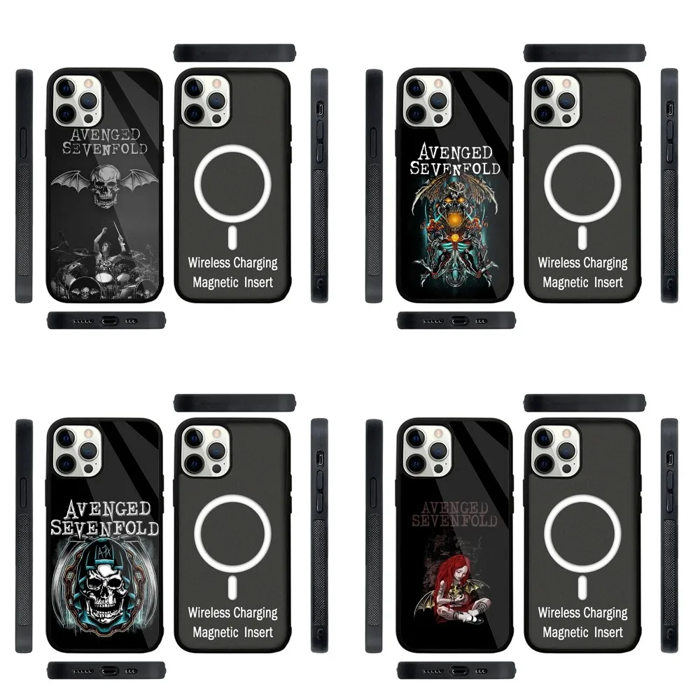 

A-Avenged S-Sevenfold band Phone Case Strong Magnetic For IPhone 15,14,13,Pro,Max,Plus,11,12,Mini For Magsafe Wireless Charging