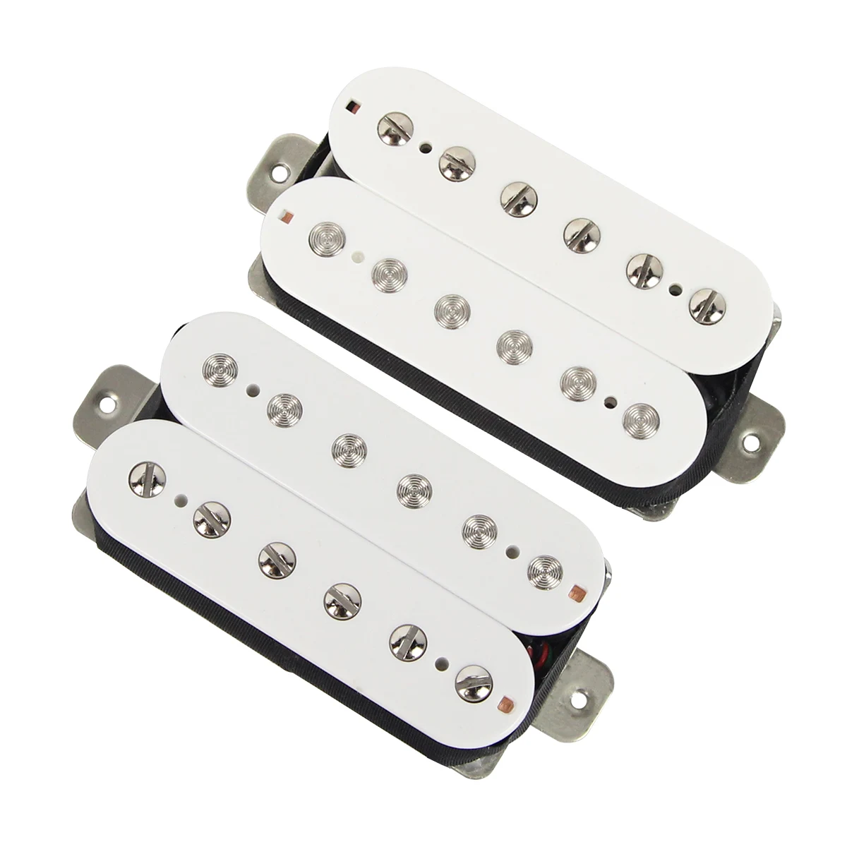 

New Set of Alnico 2 Humbucker Double Coil Electric Guitar Pickup Neck + Bridge White Guitar Part