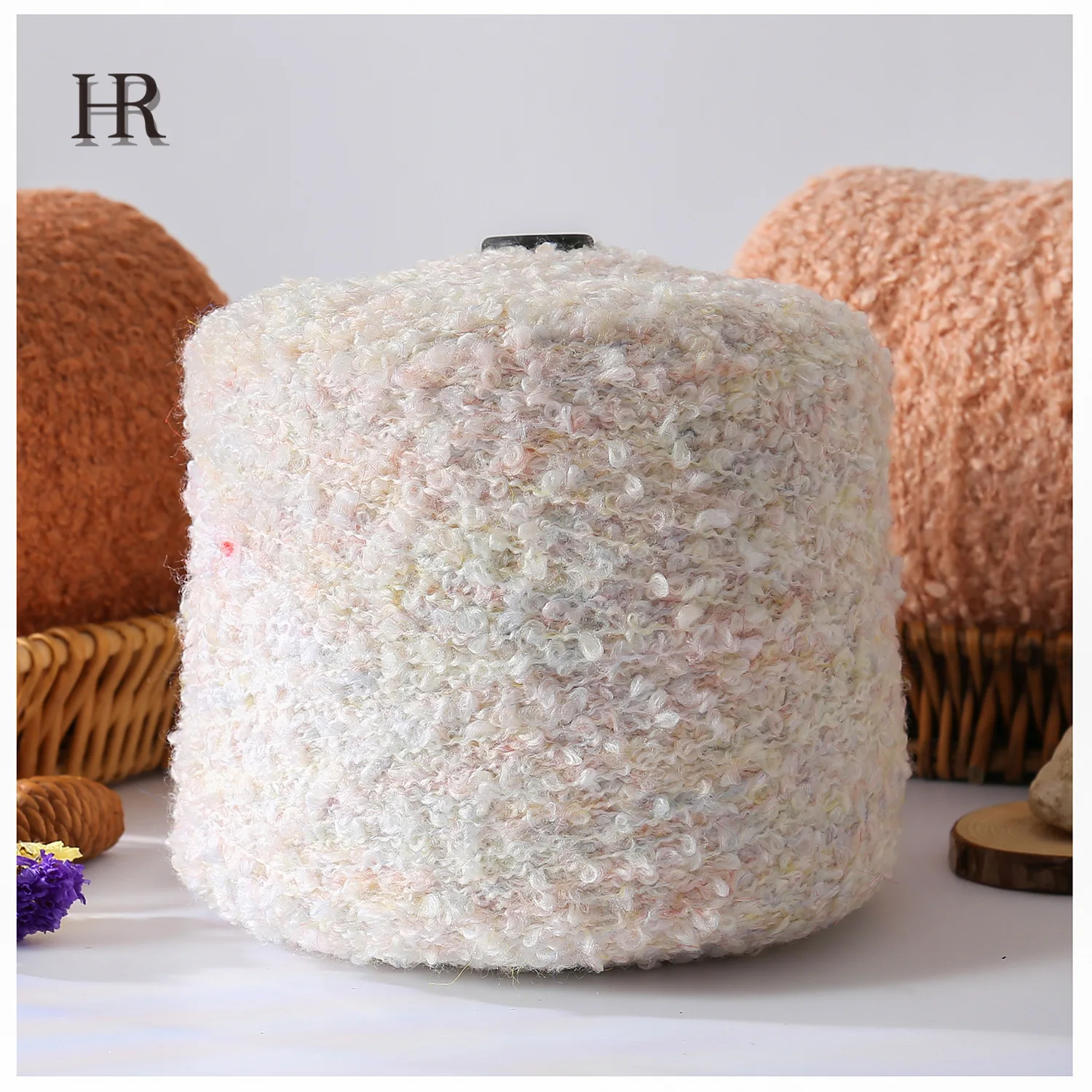 500g/Ball Soft Plush Wool Acrylic Loop Yarn for Knitting Sweater Scarf Doll Hair Making Crochet Thread Felting