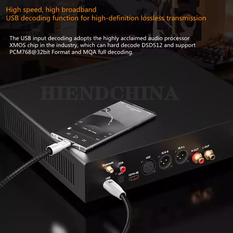 A8 Digital Audio DAC Decoder Dual ES9039 PRO Flagship Chip Bluetooth 5.1 Discrete Op Amp MQA Ear Amp Integrated Machine