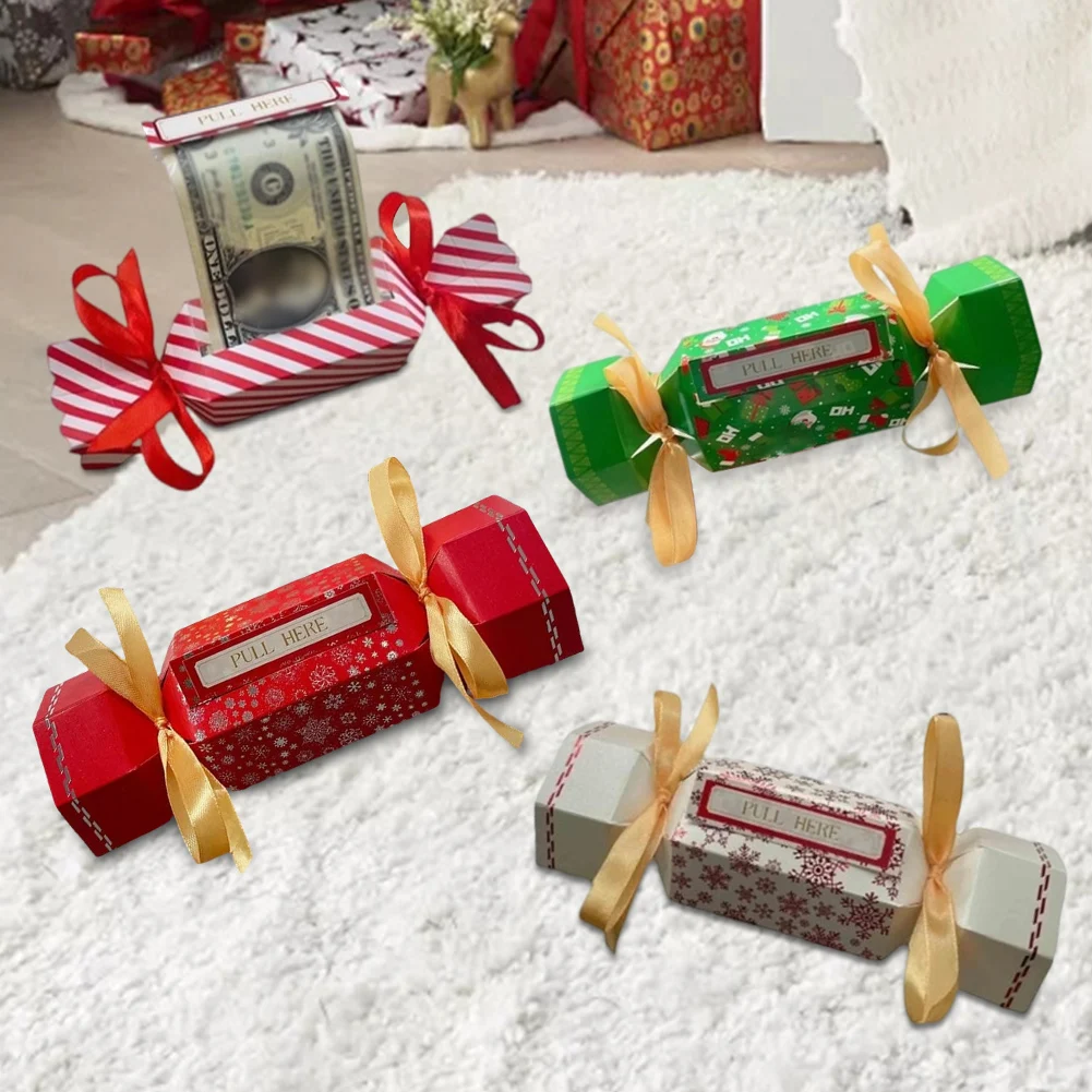 Christmas Surprise Money Pull Out Pouch DIY Cash Gift Pull Pouch Xmas Party Gifts Money Box Birthday Money Box For Cash Gift