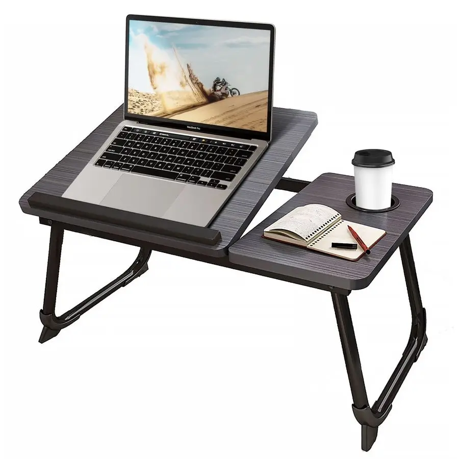 

Laptop Desk for Bed or Couch, Lap Desk, Woking in Bed Desk, Home Office Desks, Breakfast Tray, Desk with Cup Holder, Watching Mo