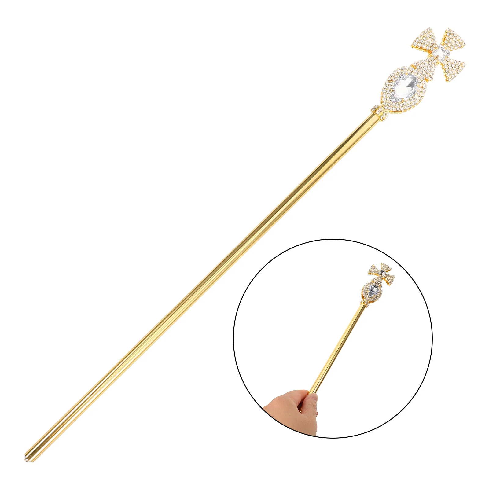 

Halloween Cosplay King Cane Prop Cross Scepter Royal Walking Stick Decorative Cane Costume Party Cosplay Supplies