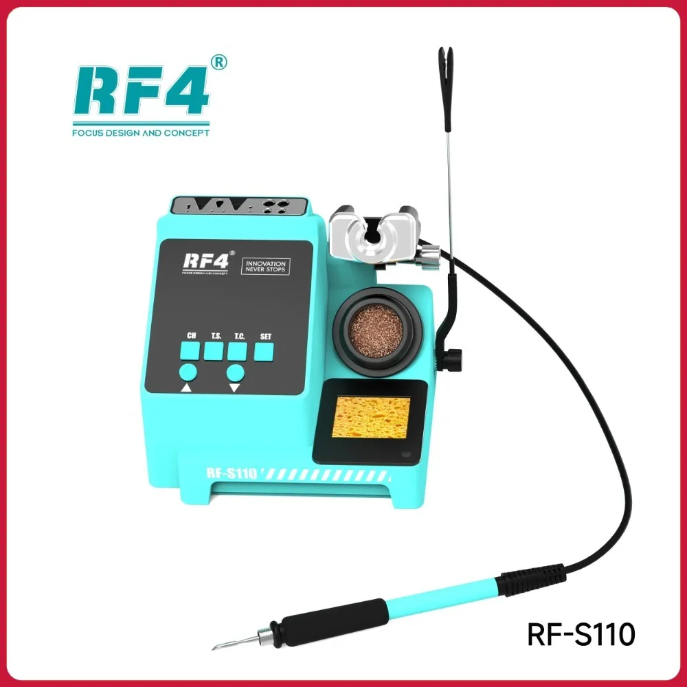 NEW RF4 S110 TCP Soldering Station with C210 Handle Foot Pedal Temp Compensation Fast Heating And Precise Temperature Control