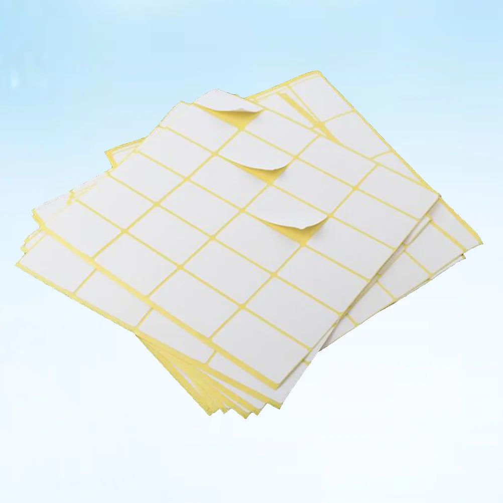 

15Pcs Blank Stickers Self Adhesive Paper Labels for School Office Home Bottles Boxes Organization 25x42mm Blank Stickers