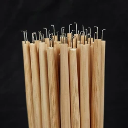 Professionals Wig Hook for Ventilate Lace Front Wigs Long Wooden Handle Needle With Holder Different 4 Sizes