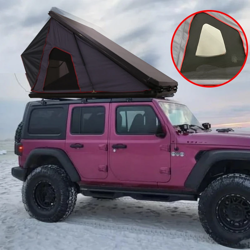 High Quality Aluminum Hard SUV Rooftop Tent, Ox‑fabric, Four‑Season Fast Automatic Opening Car Camping