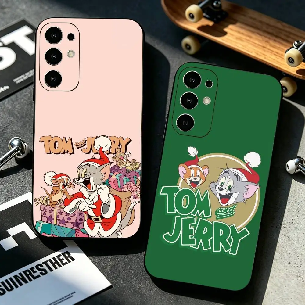 Jerrys Merry Christmas Tom  Phone Case For Samsung S25,S24,S21,S22,S23,S30,Ultra,S20,Plus,Fe,Lite,Note,10,Black Cover