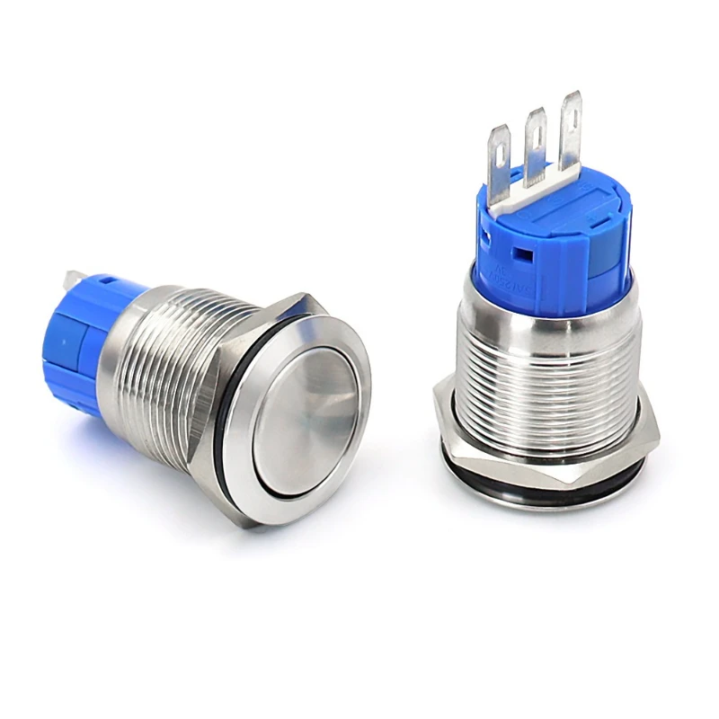 

Металлический кнопочный переключатель 8/12/16/19/22 мм самоблокирующаяся самодуплексная кнопка с кольцевым пуском питания