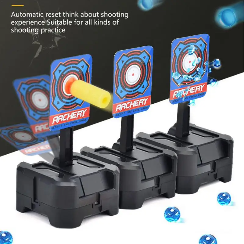 Auto-Reset Electric Target For Nerf Toys For NerfGel BeadsGun Toy Parts High Precision Scoring Practice Target