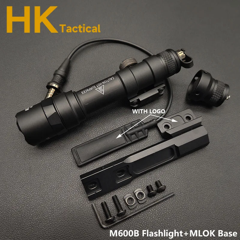 NONE Airsoft SF M600 M600B M300 Taschenlampe LED Taktische Jagd Gewehr Scout licht Pistole Waffen Lichter 600 Lumen Fernbedienung Druck Schalter 5
