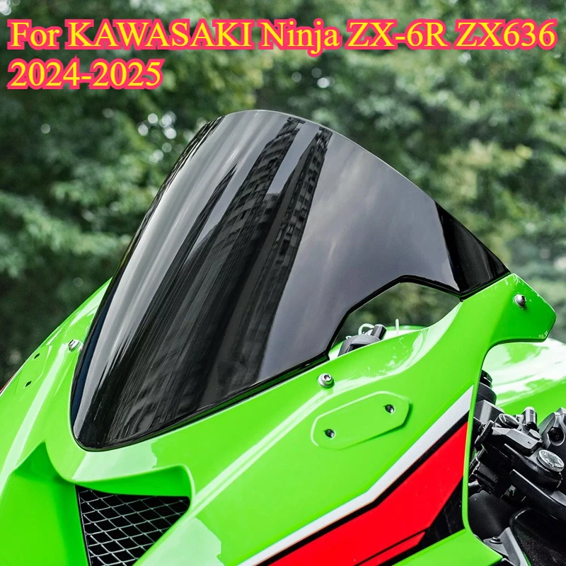 

DONGTING Fit for KAWASAKI ZX-6R ZX6R ZX 6R ZX636 2024-2025 Motorcycle Front Windshield Windscreen Baffle Wind Deflectors
