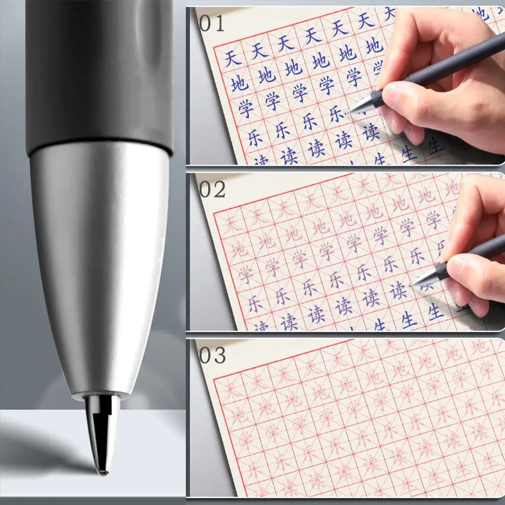 7 teile/satz Blau Tinte Automatische Verblassen Stift Kit Refill Unsichtbare Kalligraphie Magie Stifte 0,5mm Handschrift Tinte Verschwinden Stift