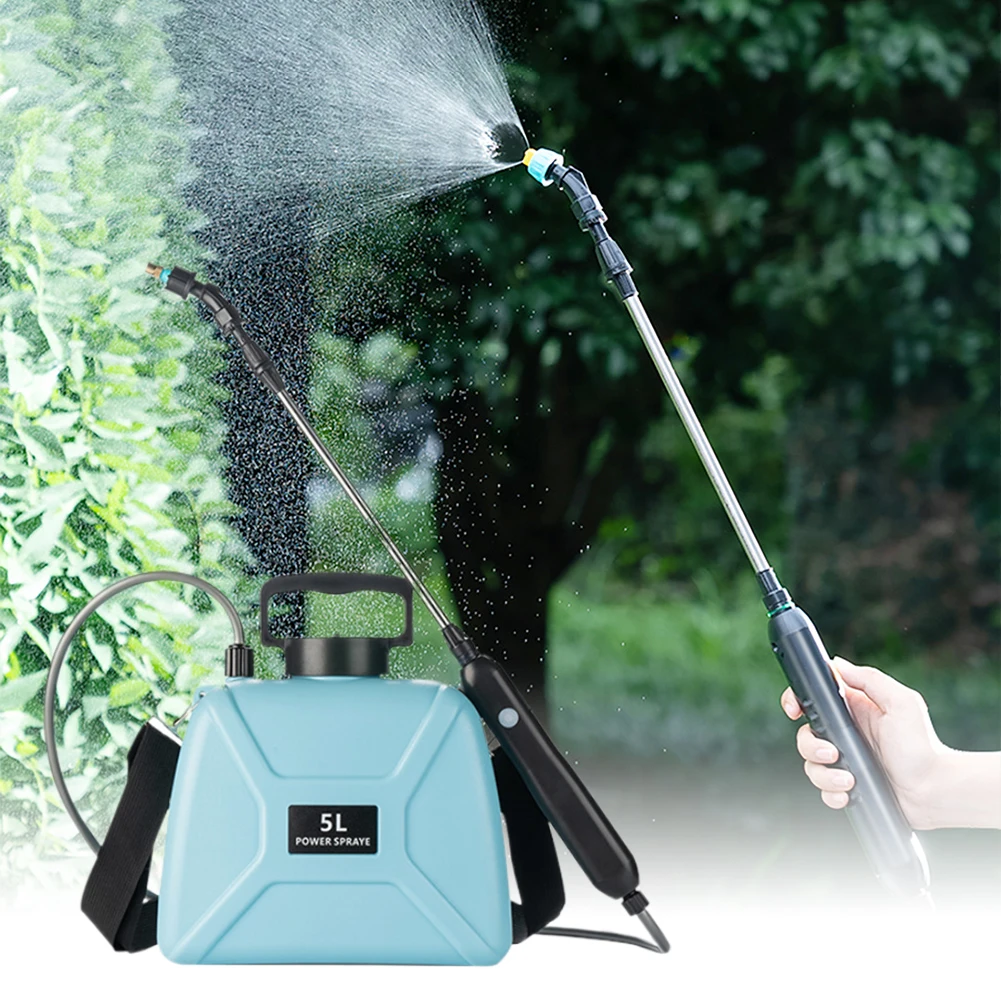 5L Electric Plant Sprayer USB Charging Garden Irrigation Sprinkler 1800mAh/2400mAh Handheld Plant Sprinkler for Garden Lawn Farm