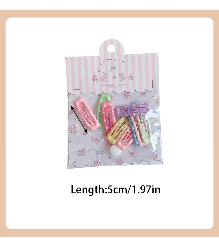 10 Stück/Set Niedliche Stern-Herz-Wolken Haarspangen für Kleinkind-Mädchen Pastellfarben Ohne Haarschäden Kinder-Haarklammern Accessoires – Detail 9