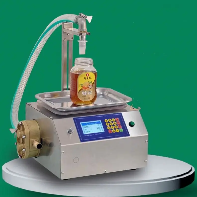 Filling Machine Large Flow Pump Weighing Honey Sesame Paste Edible Oil Viscous Liquid semi-automatic features Filling Machine