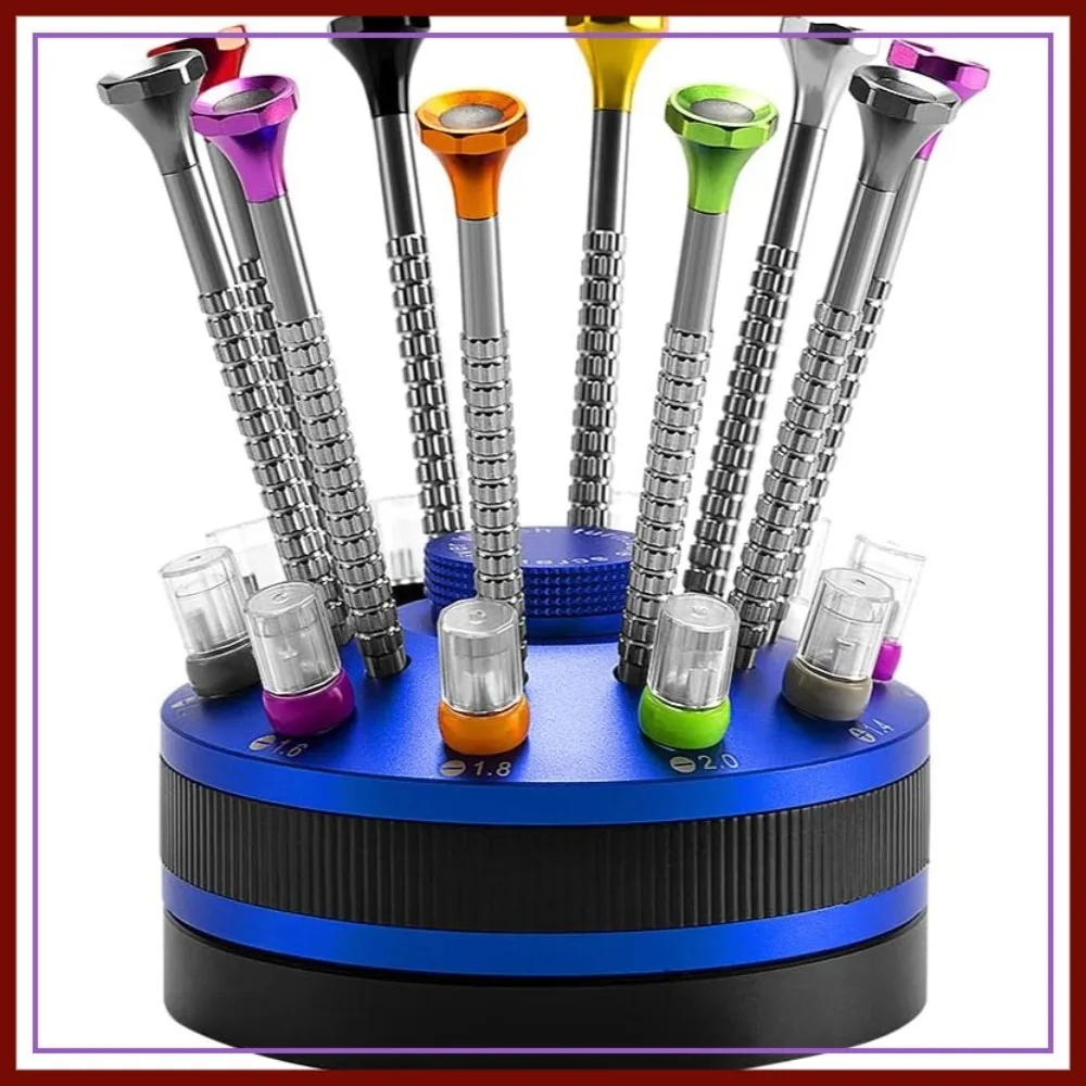 

10pcs Precision Screwdriver Set for Watch, Jewelry, Eyeglass Repair with 20 Extra Blades