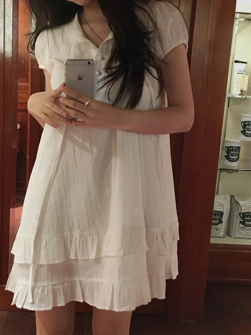 Chic ort Sve Dr ผู้หญิงแฟชั่นฤดูร้อนใหม่หลวมการออกแบบความรู้สึกเอ-ไลน์กระโปรงหวานสเล สวีท สเล 2025 ฤดูร้อน