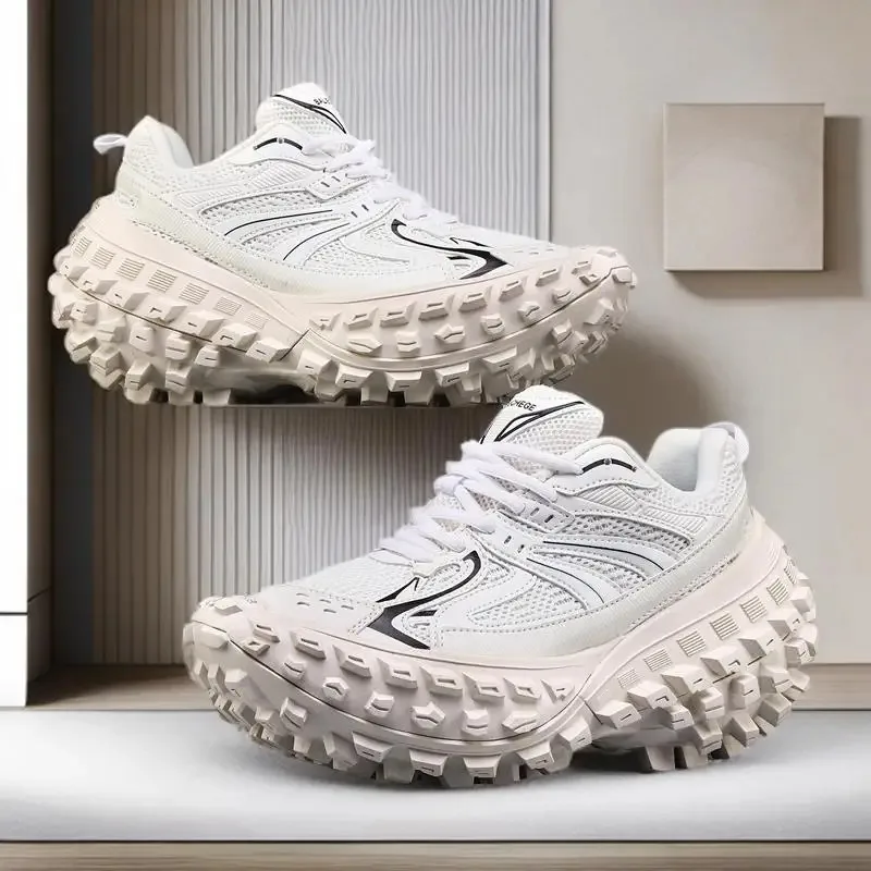 2025 ربيع جديد سميكة القاع أحذية رجالي السلامة في الهواء الطلق لحوم البقر وتر تسولي جلد طبيعي أحذية عمل أكسفورد عادية #1