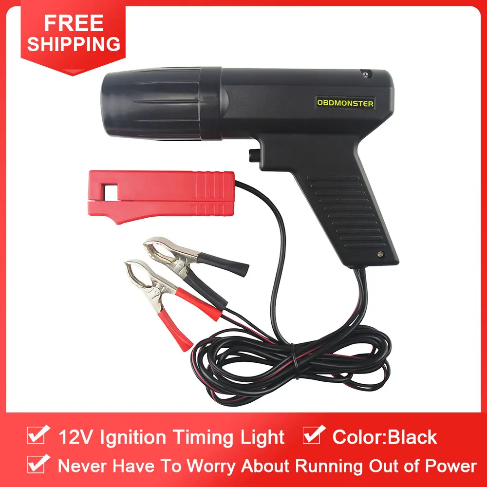 

12V Ignition Timing Gun Car Styling Strobe Lamp Inductive Petrol Engine Inductive Timing Light Diagnosis Tool for Car Motorcycle