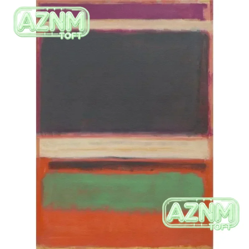 Minimalist Color Wall Art Mark Rothko Blue Orange Hd Picture Canvas Print Art Poster Modern Living Room Home Decor No Frame