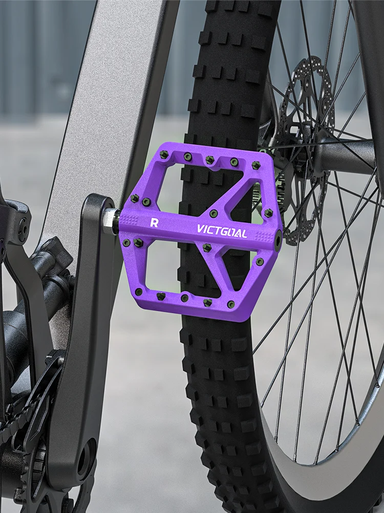 AliExpress Victgoal VICTGOAL DU Nylon Bicycle Pedals Bearing Anti-slip Large Platform Pedals Cycling Footboard for BMX MTB Commuter Bike Pedals