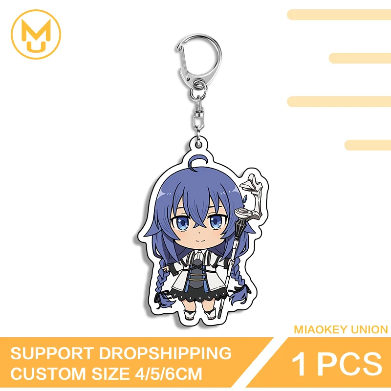 Chibi Q Edition Roxy Migurdia llavero acrílico patrón HD disfraces ingeniosos joyería versátil accesorios de moda volver a la escuela
