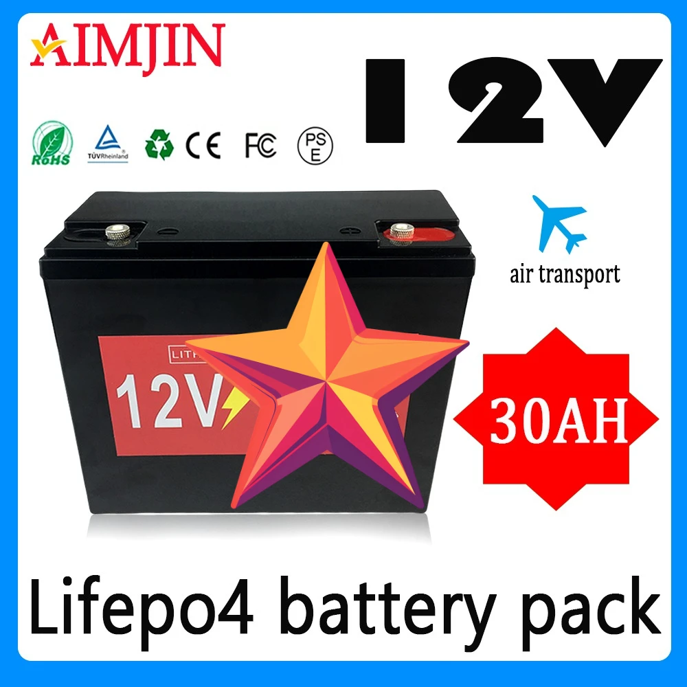 

12V 30Ah Lifepo4 Rechargeable Battery Pack for Children's Toy Car, Solar Street Lights Andother Small Equipment Power Supply