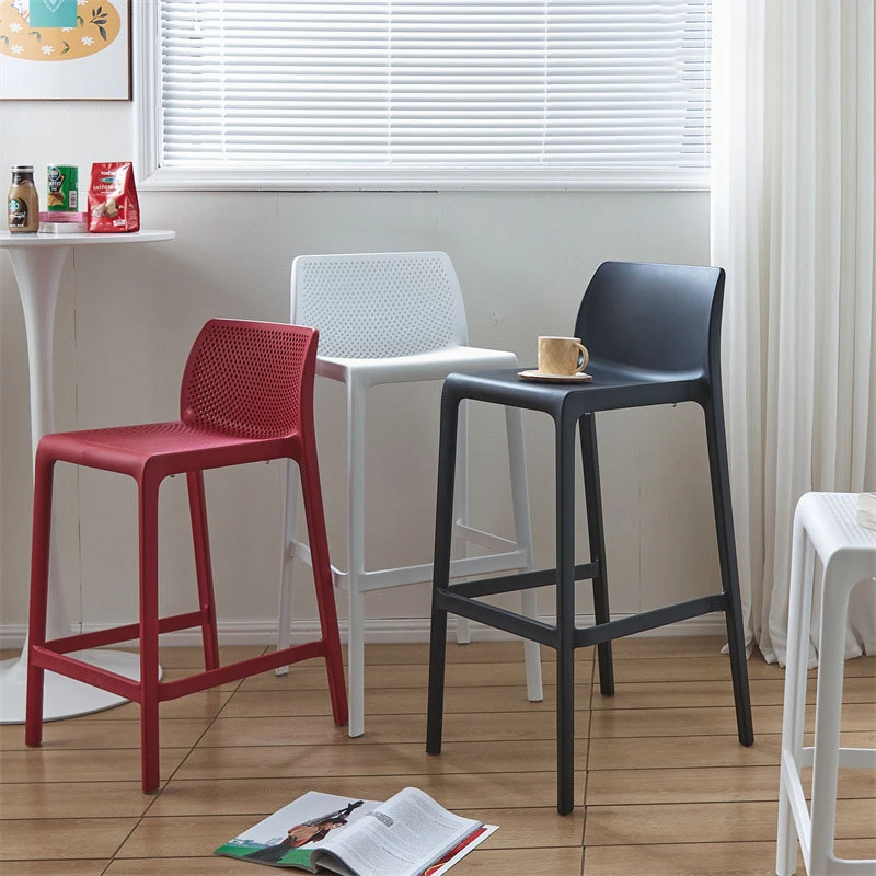 Silla de cocina moderna con respaldo, sillas de cafetería para juegos, diseño de jardín alto, Tabouret, juegos de salón, muebles de manicura ergonómicos para el hogar