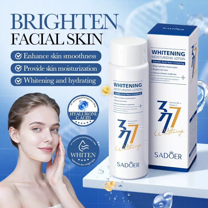 

Осветляющее и увлажняющее молочко 377, 120 мл, для ухода за кожей лица, подтягивающее, увлажняющее, отбеливающее, для красоты и ухода за кожей.