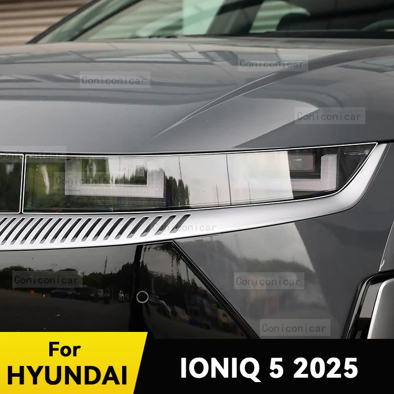 

Для HYUNDAI IONIQ 5 2025 защитная пленка для фар автомобиля, передний светильник, прозрачный ТПУ, аксессуары для фар против царапин