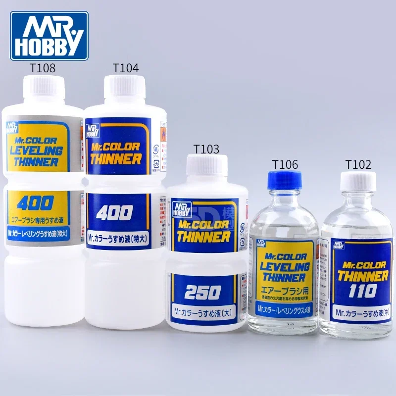 Mr.hobby Diluent Paint T101 Nitrocellulose Blue Label Model Coloring Pen Coating Spray Cleaning Primer