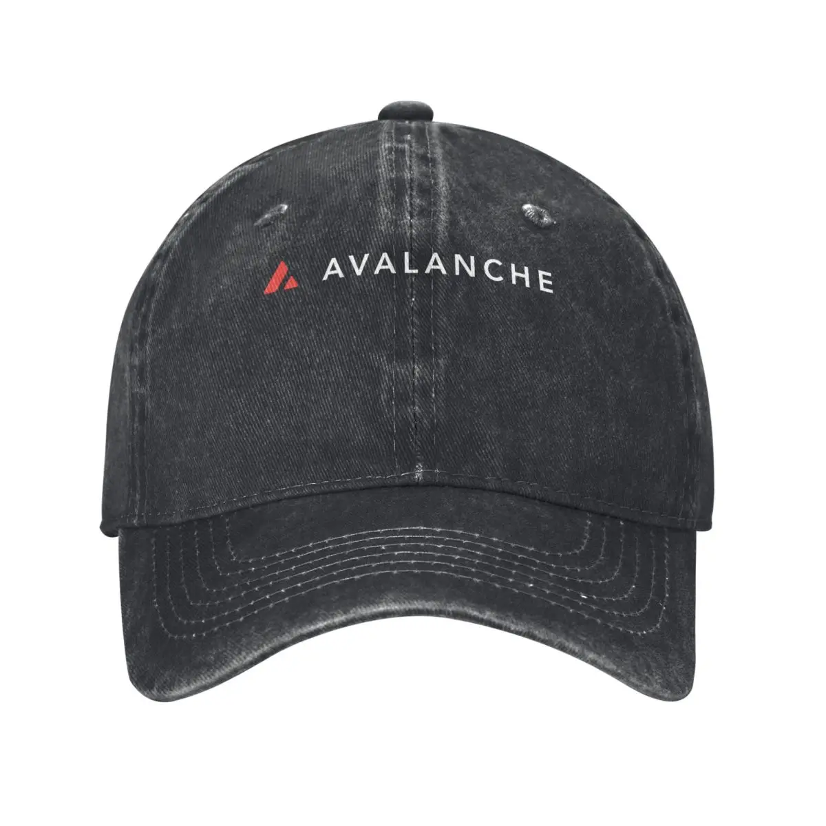 

Avalanche AVAX, Cryptocurrency, Sports Fans demin Cap Breathable Design Hats Woman Cap Man Summer